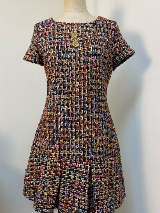 Betsey Johnson Dresses & Skirts - Betsey Johnson Multicolor Tweed Mini Dress